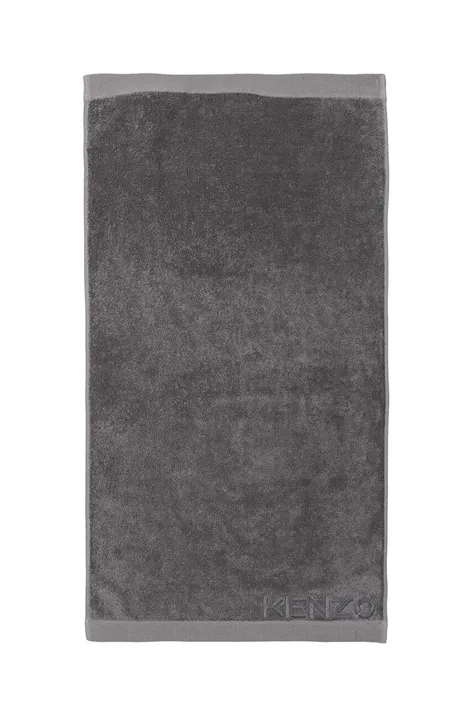 Μικρή βαμβακερή πετσέτα Kenzo Iconic Gris 45x70?cm