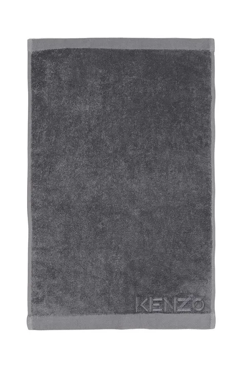 Majhna bombažna brisača Kenzo Iconic Gris 55x100 cm