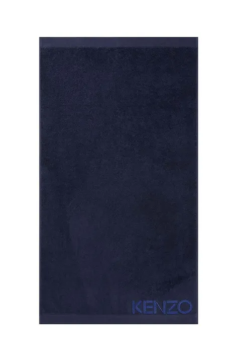 Kenzo asciugamano grande in cotone Iconic Navy 92x150 cm