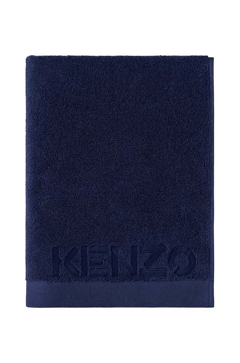 Маленькое хлопковое полотенце Kenzo Iconic Navy 45x70 cm