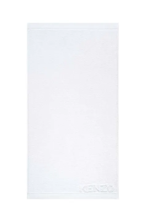 Veľký bavlnený uterák Kenzo Iconic White 92x150?cm