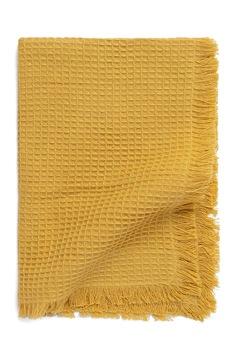 Calma House prosop mic de bumbac Marte 50x100 cm culoarea galben
