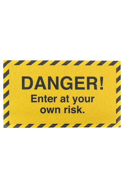 Krpa Artsy Doormats Danger Enter At Your Own 70 x 40 cm