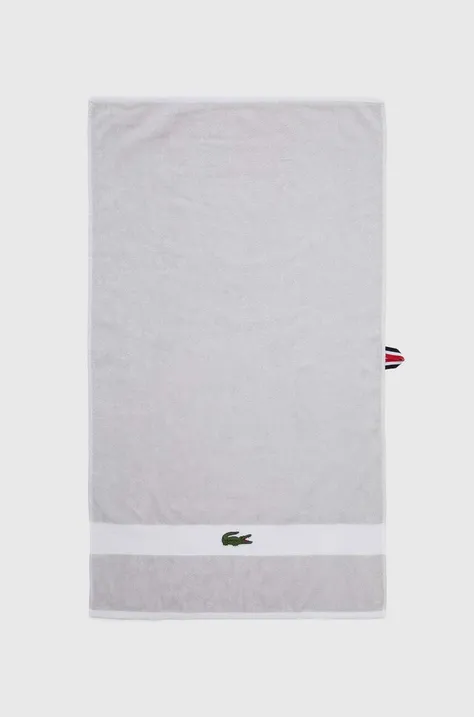 Βαμβακερή πετσέτα Lacoste L Casual Argent 55 x 100 cm