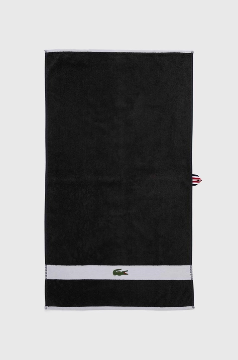 Bavlnený uterák Lacoste L Casual Bitume 55 x 100 cm