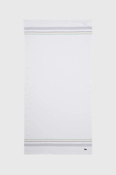 Lacoste törölköző L Timeless Blanc 70 x 140 cm