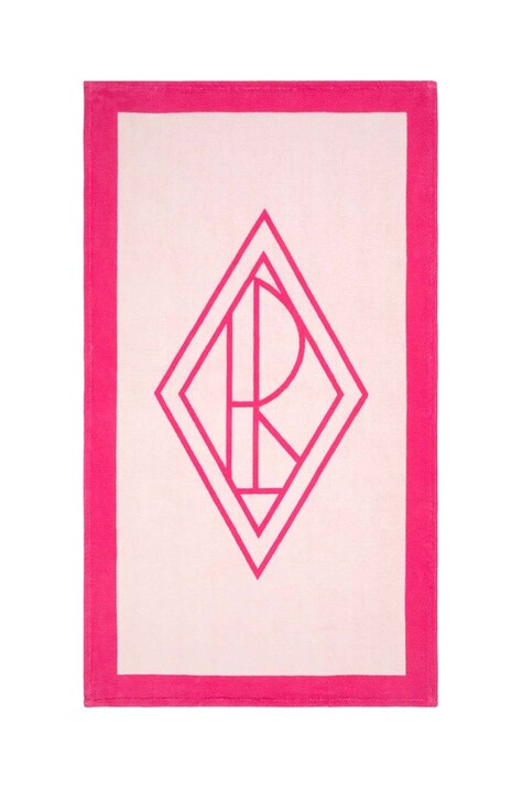 Ralph Lauren prosop de plaja Blair White / Maui Pink 100 x 170 cm