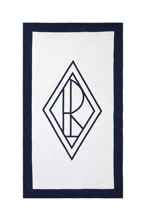 Ralph Lauren prosop de plaja Blair White / Navy 100 x 170 cm