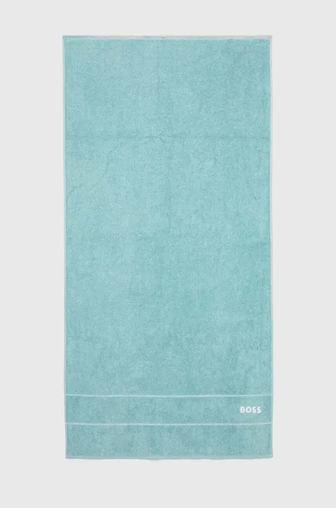 Βαμβακερή πετσέτα BOSS Plain Aruba Blue 70 x 140 cm