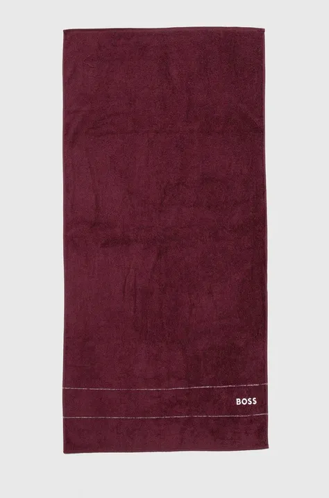 Βαμβακερή πετσέτα BOSS Plain Burgundy 70 x 140 cm