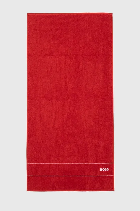 Βαμβακερή πετσέτα BOSS Plain Red 70 x 140 cm