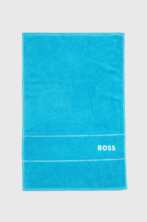 Бавовняний рушник BOSS Plain River Blue 40 x 60 cm