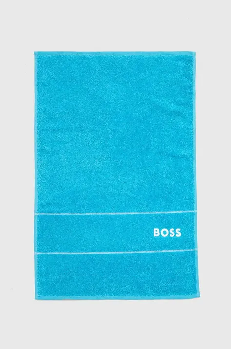 Βαμβακερή πετσέτα BOSS Plain River Blue 40 x 60 cm