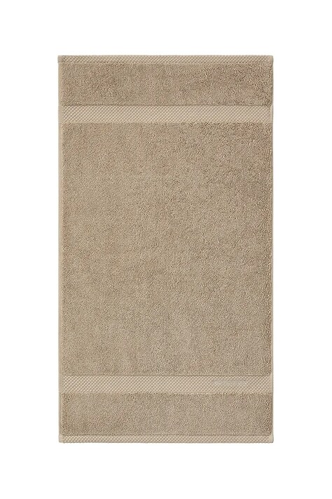Ralph Lauren mały ręcznik bawełniany AVENUE Linen 42 x 70 cm kolor beżowy