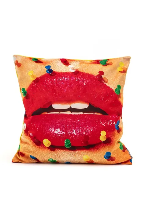 Okrasna blazina Seletti Cushion Mouth with Pins