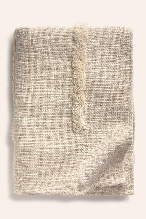 Calma House pamut ágytakaró Roma 120 x 180 cm bézs