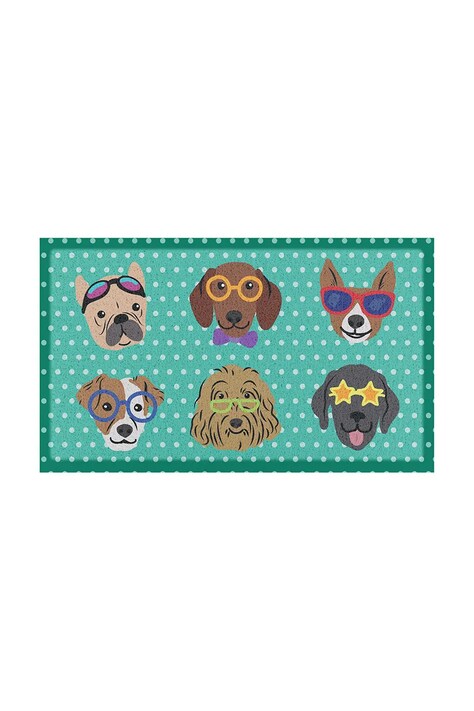 Artsy Doormats preș Dogs on Polka Dots