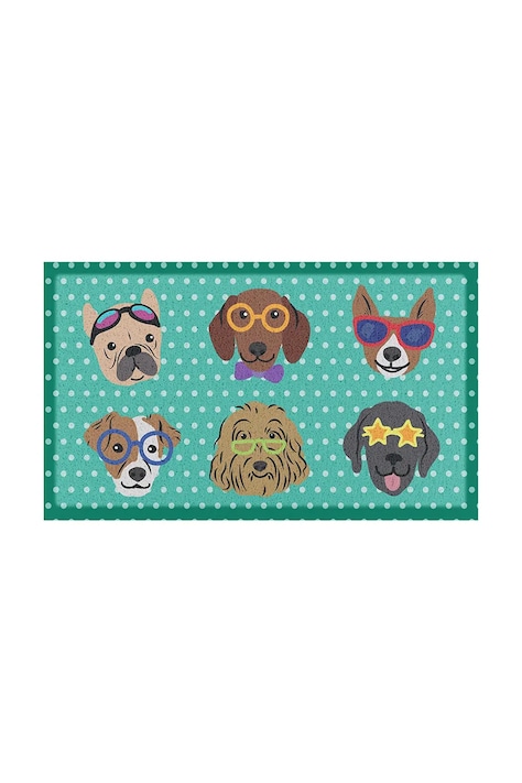 Artsy Doormats lábtörtlő Dogs on Polka Dots