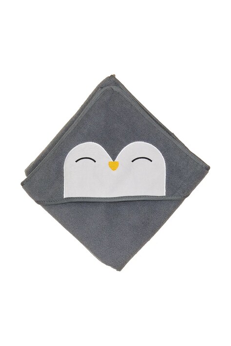Aroma Home prosop cu glugă pentru copii Downtime Penguin Hooded Towel