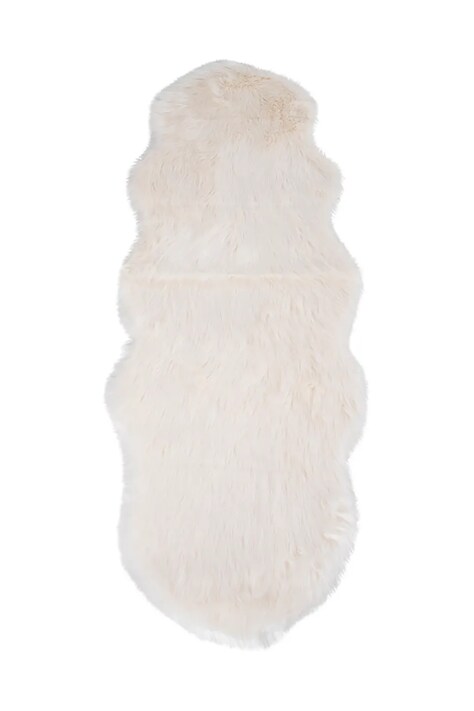 Přehoz House Nordic Lambskin Artificial bílá barva