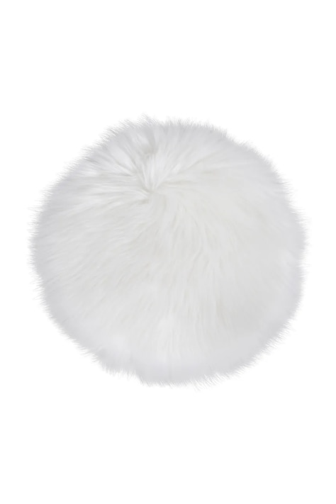 House Nordic poduszka na krzesło Lambskin Seat Artificial kolor biały