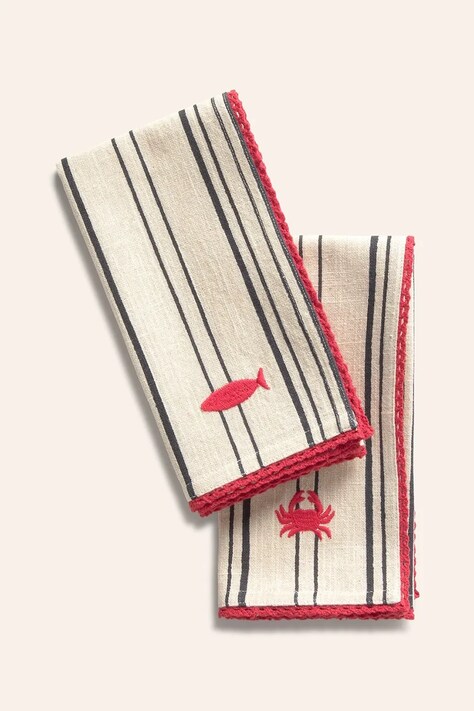 Πετσέτες Calma House Leucate 2-pack χρώμα: μπεζ