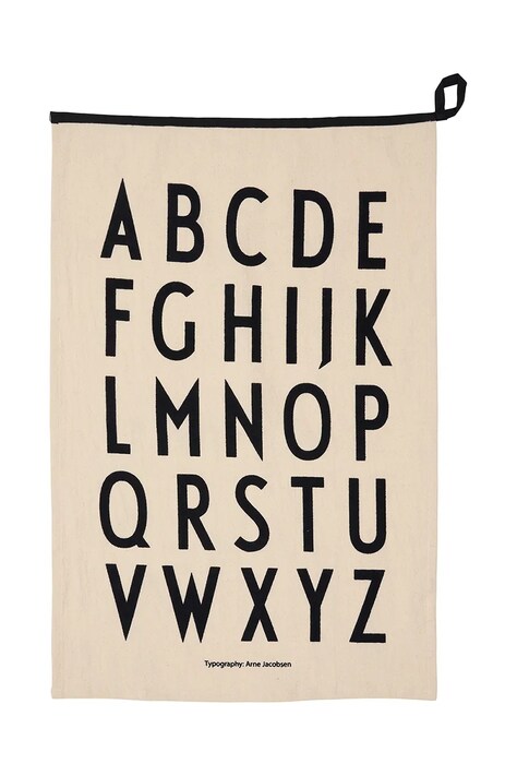 Хлопковое кухонное полотенце Design Letters Premium Classic цвет бежевый