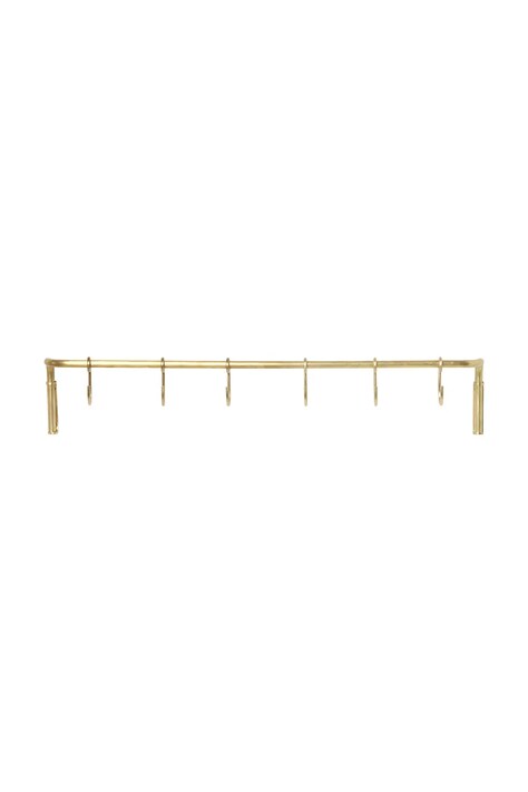 ferm LIVING wieszak ścienny Kitchen Rod 55 cm kolor żółty