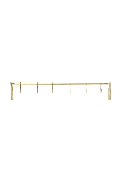 ferm LIVING umeraș de perete Kitchen Rod 55 cm culoarea galben