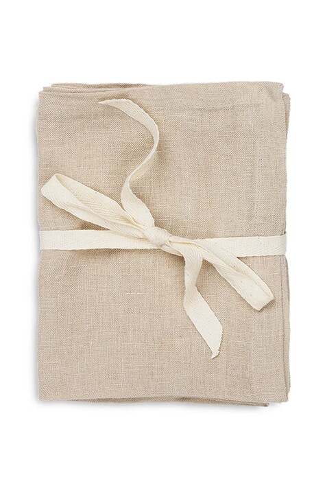 ferm LIVING serwetki Linen Napkins 2-pack kolor beżowy