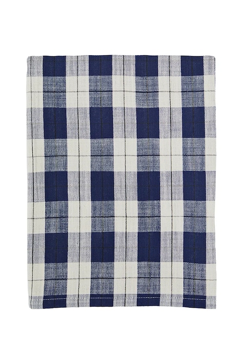 Madam Stoltz tovaglia in cotone 120 x 220 cm colore blu