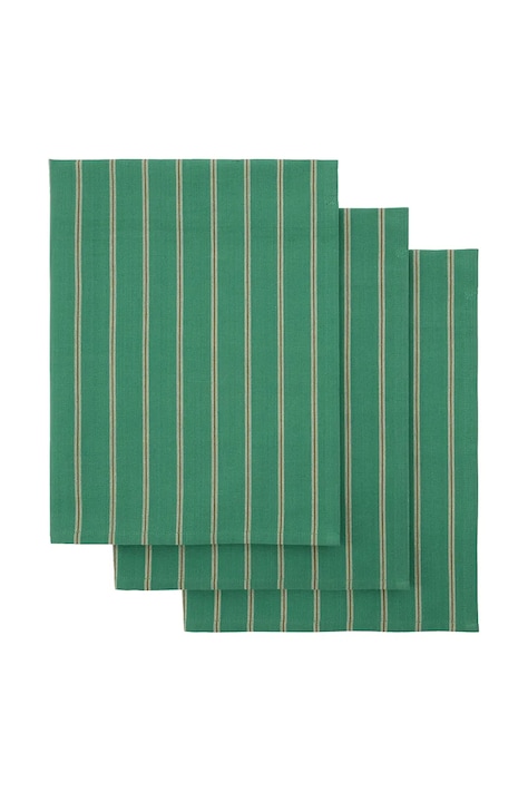 House Doctor set de carpe de bucatarie HDCook 75 x 55 cm 3-pack culoarea verde