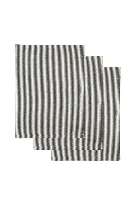 House Doctor ściereczka kuchenna HDCook 55 x 75 cm 3-pack kolor czarny