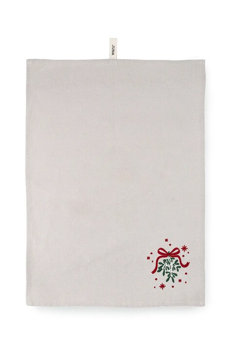 Juna ściereczka kuchenna świąteczna Christmas Fable Tea 50 x 70 cm kolor beżowy