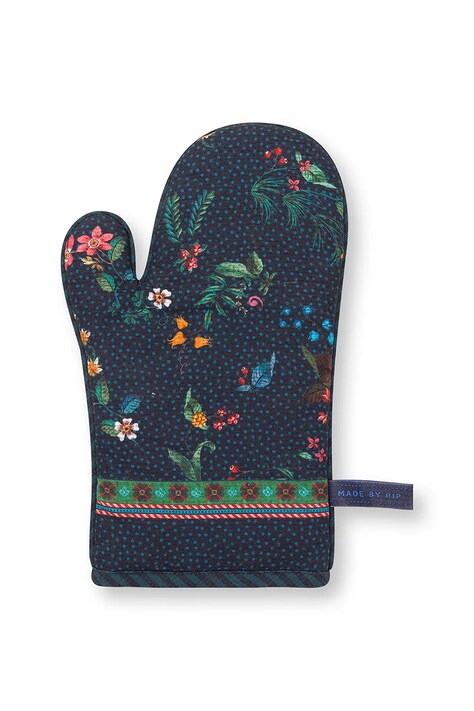 Pip Studio guanto da cucina in cotone Berry Blues 29 x 15 cm