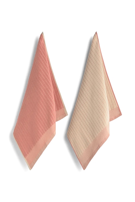 Calma House asciugamano da cucina in cotone Lisboa 50 x 50 cm pacco da 2 colore rosa