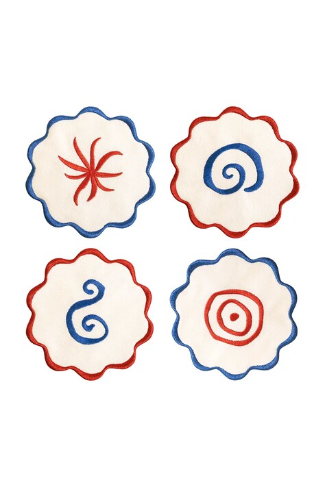 Octaevo zestaw podkładek pod szklanki Amalfi 13 x 13 cm 4-pack kolor multicolor