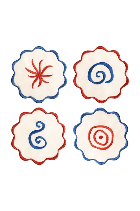 Octaevo zestaw podkładek pod szklanki Amalfi 13 x 13 cm 4-pack kolor multicolor