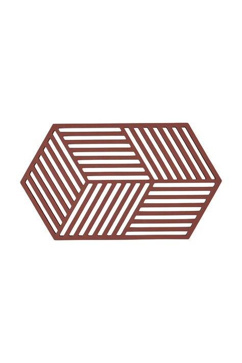 Zone Denmark podstawka pod gorące naczynia Hexagon 24 x 14 cm kolor bordowy