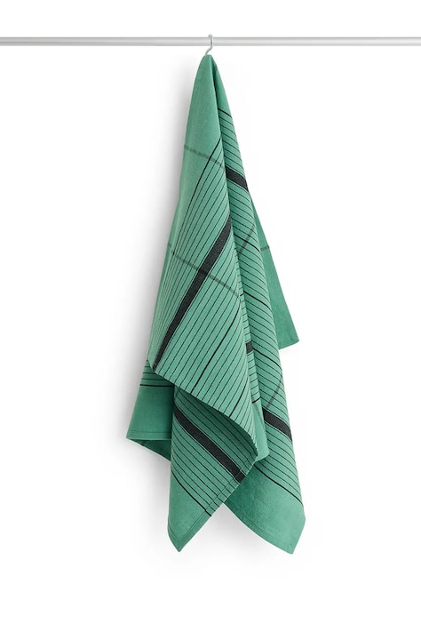HAY ściereczka kuchenna z dodatkiem lnu Linear 52 x 80 cm kolor zielony AE746-E494-AB80