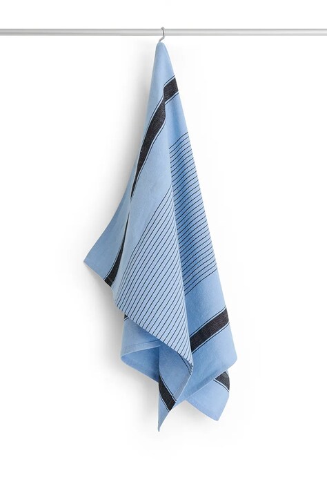 HAY ściereczka kuchenna z dodatkiem lnu Linear 52 x 80 cm kolor niebieski AE746-E494-AB72