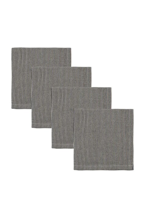 House Doctor zestaw serwetek bawełnianych HDBlock 40 x 40 cm 4-pack kolor multicolor 900001439