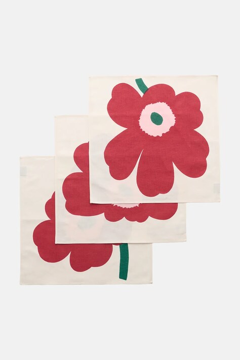 Marimekko Zestaw serwetek z lnem 3-pack 45 x 45 cm 076100-930