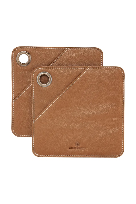 House Doctor rękawice kuchenne ze skóry naturalnej 20,5 x 20,5 cm 205230141