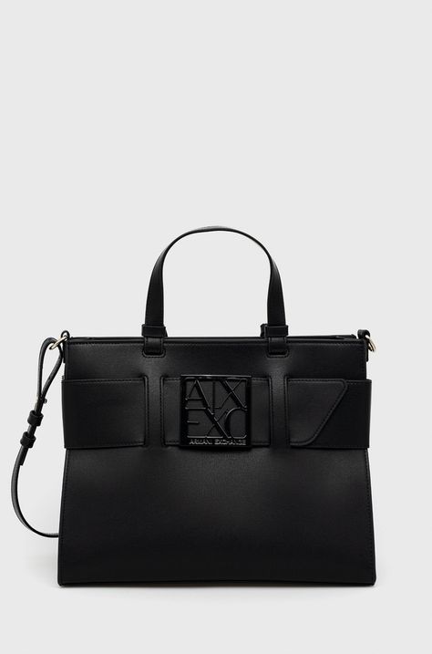 Armani Exchange torebka kolor czarny 942689A874 NOS