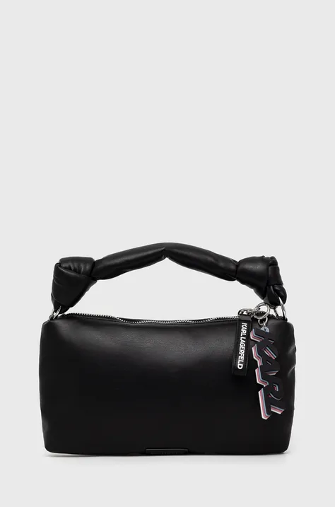 Karl Lagerfeld poseta de piele culoarea negru