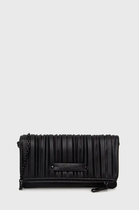 Večerna torbica Karl Lagerfeld črna barva