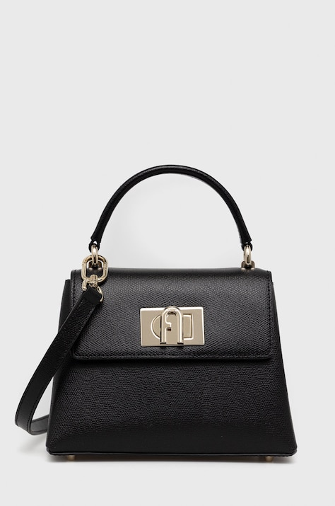 Кожаная сумочка Furla цвет чёрный