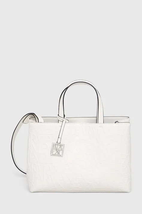Τσάντα Armani Exchange χρώμα: άσπρο