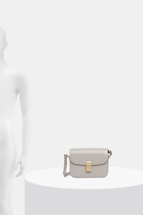 Kožená kabelka A.P.C. Sac Grace Small čierna farba, PXBMW.F61413